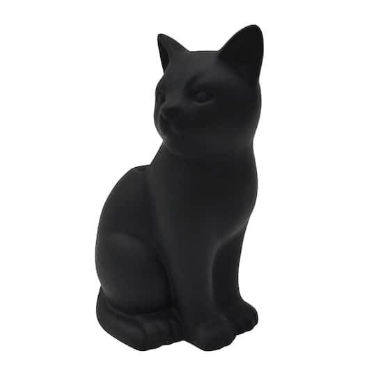 7" Black Cat Ceramic Vase by Ashland®